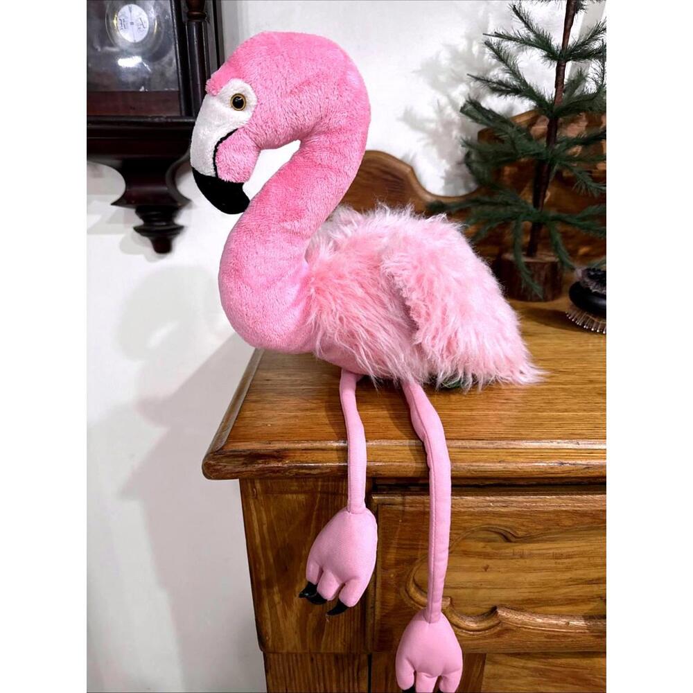 Wild republic Plush Pink Flamingo Bird Tropical Whimsical Florida 23” Long Legs